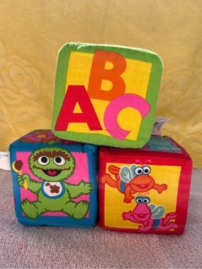 Vintage Sesame Street Block Set